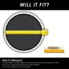 Skywalker Trampolines Trampoline Parts CO Universal Round Trampoline Jump Mat Replacement, Fits 14 FT Round Trampoline Frame, 72, 80 V-Rings, Durable, Weather Resistant, Black view 4