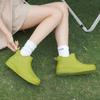 DDWRGD Women's Ankle Rain Boots Waterproof Cute Boots, Short Rain Boots for Women and Waterproof Garden Shoes for Outdoor Work (Green,7.5-8) view 3