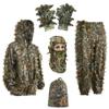 EAmber Ghillie Suit Gilly Hunting Suits Pants 3D Leaf Camo Camouflage Leafy Hat Gloves Full Face Mask Headwear Coveralls Youth Adult Lightweight Clothes view 1