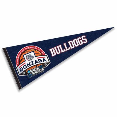 Gonzaga University 2024 March Basketball Madness Pennant Banner Flag