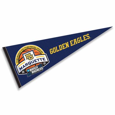Marquette University 2024 March Basketball Madness Pennant Banner Flag