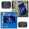 College Flags & Banners Co. Duke Blue Devils Primary Logo Large Grommet Banner Flag view 3