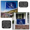 College Flags & Banners Co. Duke Blue Devils Primary Logo Large Grommet Banner Flag view 4