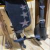MOUSM Handcrafted Genuine Leather Western Saddle with Black Base & Holographic Glitter Star, Perfect for Stylish Riders Seeking Quality & Flair (16 inches) view 2