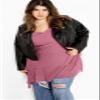 City Chic Women's Plus Size Cassie Asymmetrical Dress, Antique Rose, 14 view 3