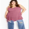 City Chic Women's Plus Size Cassie Asymmetrical Dress, Antique Rose, 14 view 4