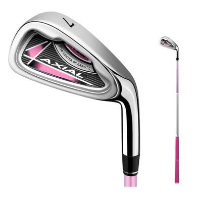 LXYBBN Junior Golf Club Irons for Kids, Single Graphite Shaft #7 Golf Iron, for Age 3-15 Right Handed Boys Girls (Pink for Girls,6-8Y)