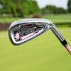 LXYBBN Junior Golf Club Irons for Kids, Single Graphite Shaft #7 Golf Iron, for Age 3-15 Right Handed Boys Girls (Pink for Girls,6-8Y) view 4