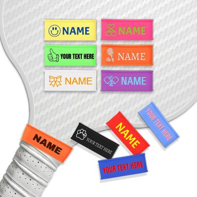 Ubmpj 2PCS Pickleball Paddle Name Bands Silicone Personalized Ring Grip Bands for Grip on Racket Racquetball Paddle or Bicycles Handles