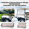 KEMIMOTO Golf Cart Windshield with Storage Basket Compatible with EZGO TXT 1995-2013, Foldable Replacement Windshield, Anti-UV and Impact Resistant Acrylic (Tinted), Patented Design view 4