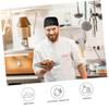 TINEASUR 2pcs Unisex Chef Turban Hats Skull Caps for Men and Women Comfortable Soft for Chefs Cooks and Catering Professionals Fashionable Daily Wear Options Black view 3