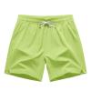 Lmdudan Women Casual Shorts Solid Elastic Waist Drawstring Shorts Lightweight Summer Beach Short Lounge Pants with Pockets Green view 2