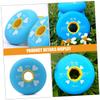 Anneome 4pcs Roller Skate Wheels Pu Rubber Replacement Wheels for Indoor and Outdoor Skating Stylish Design for Smooth Gliding and Stability view 3