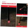 Mipcase 25pcs Billiard Cue End Protectors Rubber Covers for Pool Cues Snooker Rods Joint Protection Easy to Install Red Replacement Parts view 2