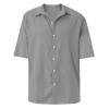 RTRDE Summer Shirts, Hawaiian Beach Short Sleeves Solid Color Dress Shirts Button Down Men Casual Man Clothes (M, Gray) view 2