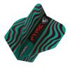 Winmau Prism Alpha Fyre Black, Turquoise and Red Dart Flights - 10 Sets per Pack (30 Dart Flights in Total) view 2