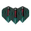 Winmau Prism Alpha Fyre Black, Turquoise and Red Dart Flights - 10 Sets per Pack (30 Dart Flights in Total) view 4