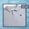 AEROPOSTALE Boys Polo Shirt - Soft Cotton Stretch Classic Fit Athletic Short Sleeve Collared Golf Polo Shirt for Boys, Size 10-12, Grey view 3