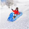 HANABASS Inflatable Snow Tube for Boys and Girls Heavy Duty PVC Sledding Circle for Snow Games Design for Skiing Skating Portable Lightweight Fun for view 2