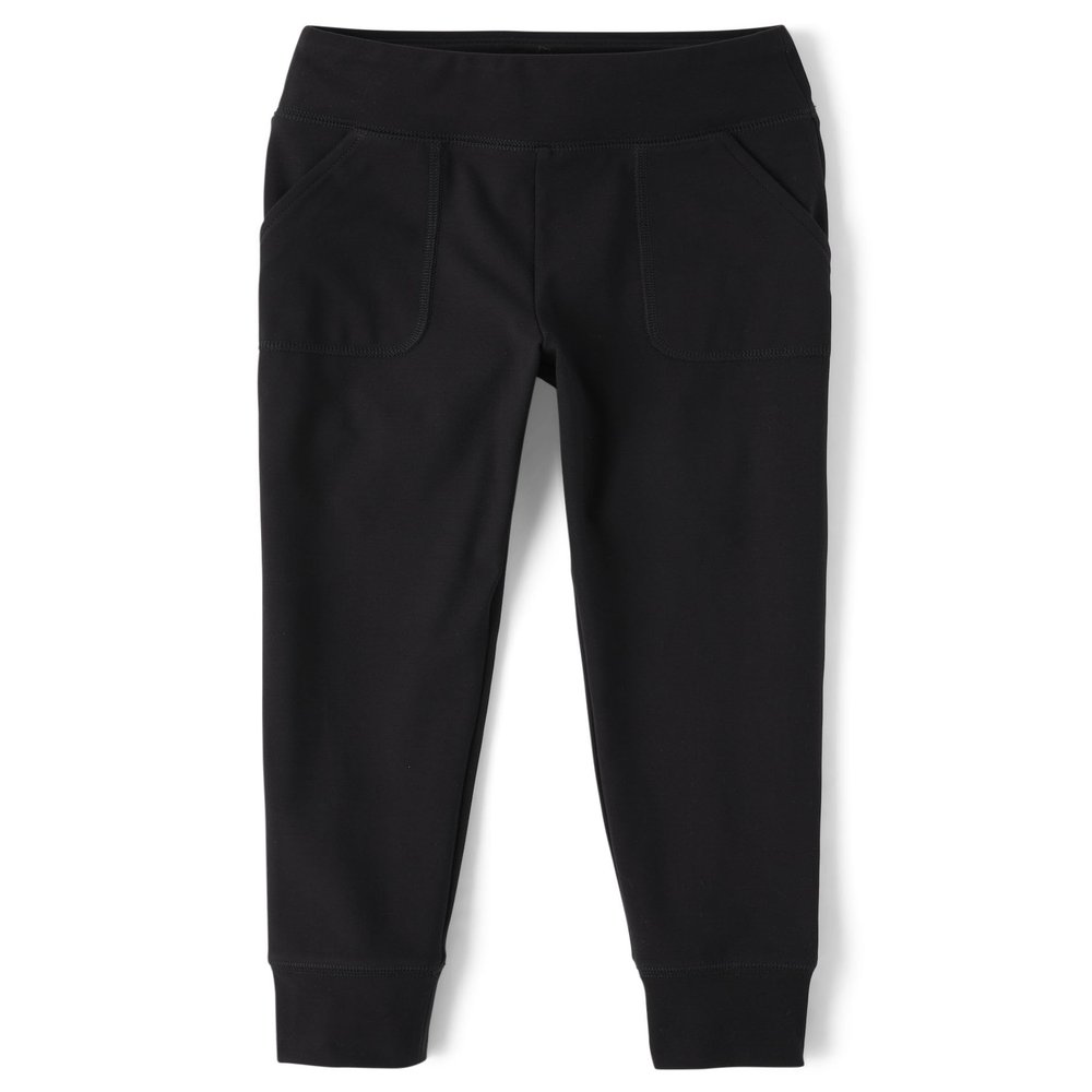 The Children's Place,Girls,Knit Active Sweatpants,Black,Small