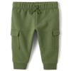 The Children's Place,Baby Boys,and Toddler Fleece Jogger Pants,Olive Cargo,2 Years view 1