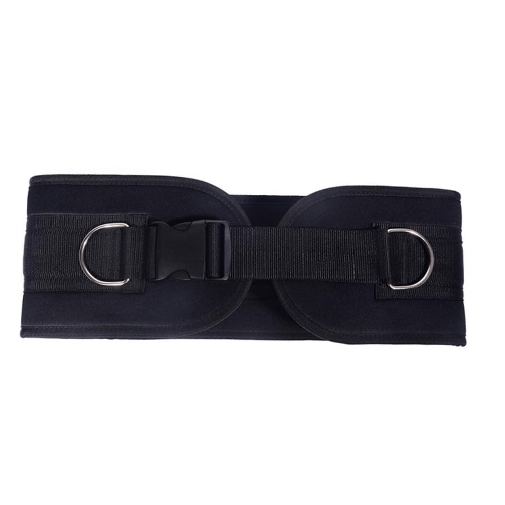 Mipcase Adjustable Weight-bearing Iron Chain Belt for Strength Training Protective Lumbar Brace Strap for Pull-up Support Back Support for Fitness Fit for Men and Women Black