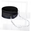 Mipcase Adjustable Weight-bearing Iron Chain Belt for Strength Training Protective Lumbar Brace Strap for Pull-up Support Back Support for Fitness Fit for Men and Women Black view 3