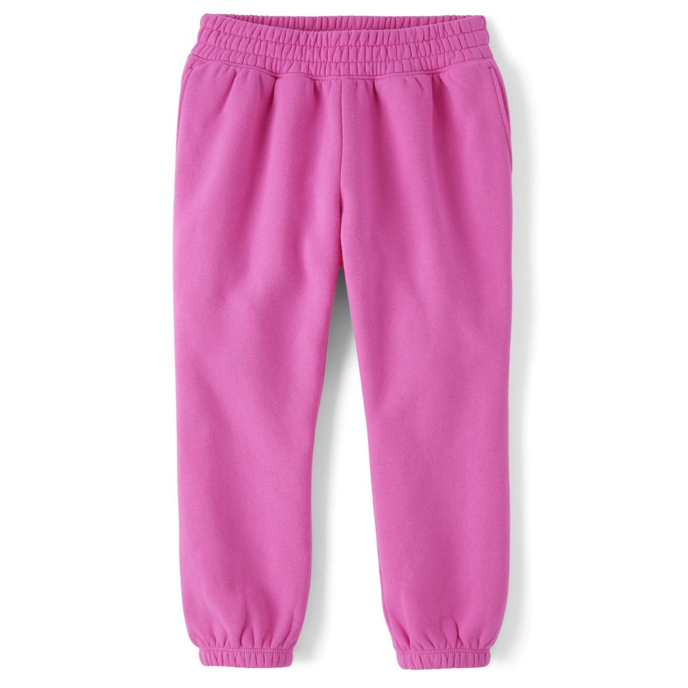 The Children's Place,Girls,Knit Active Sweatpants,Pink Summer,Large