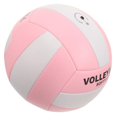 BRIGHTFUFU Official Soft Volleyball Inflatable Pu Practice Ball for Indoor Training Durable Construction Machine-Stitched Design for All Skill Levels