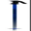 K2 Power Aluminum Ski Poles (Blue, 46in) view 1