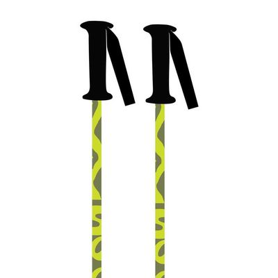 K2 Boys Sprout Ski Poles (Green, One Size)