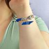 From the Heart Memphis Tigers State of Mine Blue Leather Bracelet Jewelry Gift Licensed, Standard, Silver view 2