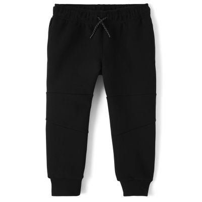 The Children's Place,Boys,Active Scuba Knit Jogger Pants,Black/Black,Large