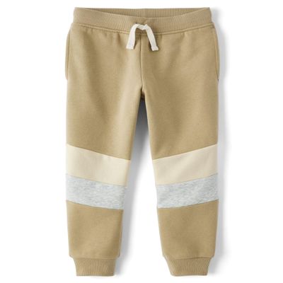 The Children's Place,Boys,Active Fleece Jogger Pants,Sierra Tan,Small