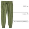 The Children's Place,Boys,Active Fleece Jogger Pants,Olive Cargo,Small view 4