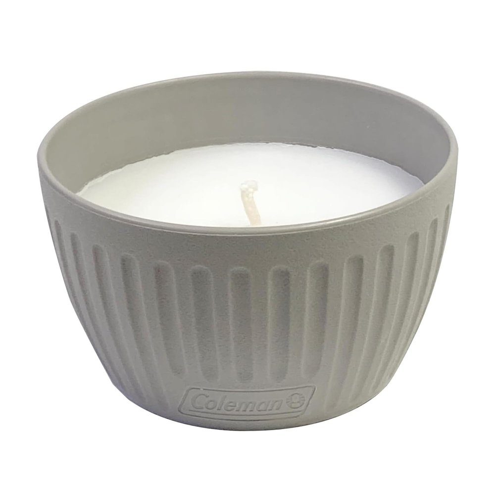 Coleman Outdoor Citronella Candle for Patio, Backyard, Ideal for Camping and Relaxation, Up to 25 Hours Burn Time, Grey, 11oz