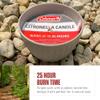 Coleman Outdoor Citronella Candle for Patio, Backyard, Ideal for Camping and Relaxation, Up to 25 Hours Burn Time, Grey, 11oz view 3