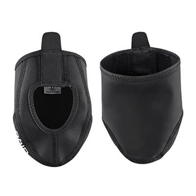 HANABASS 1pair Cycling Shoe Windproof and Warm Half Overshoes for Outdoor Riding Xs-s Black Material for Protecting Shoes and Keeping Feet Warm