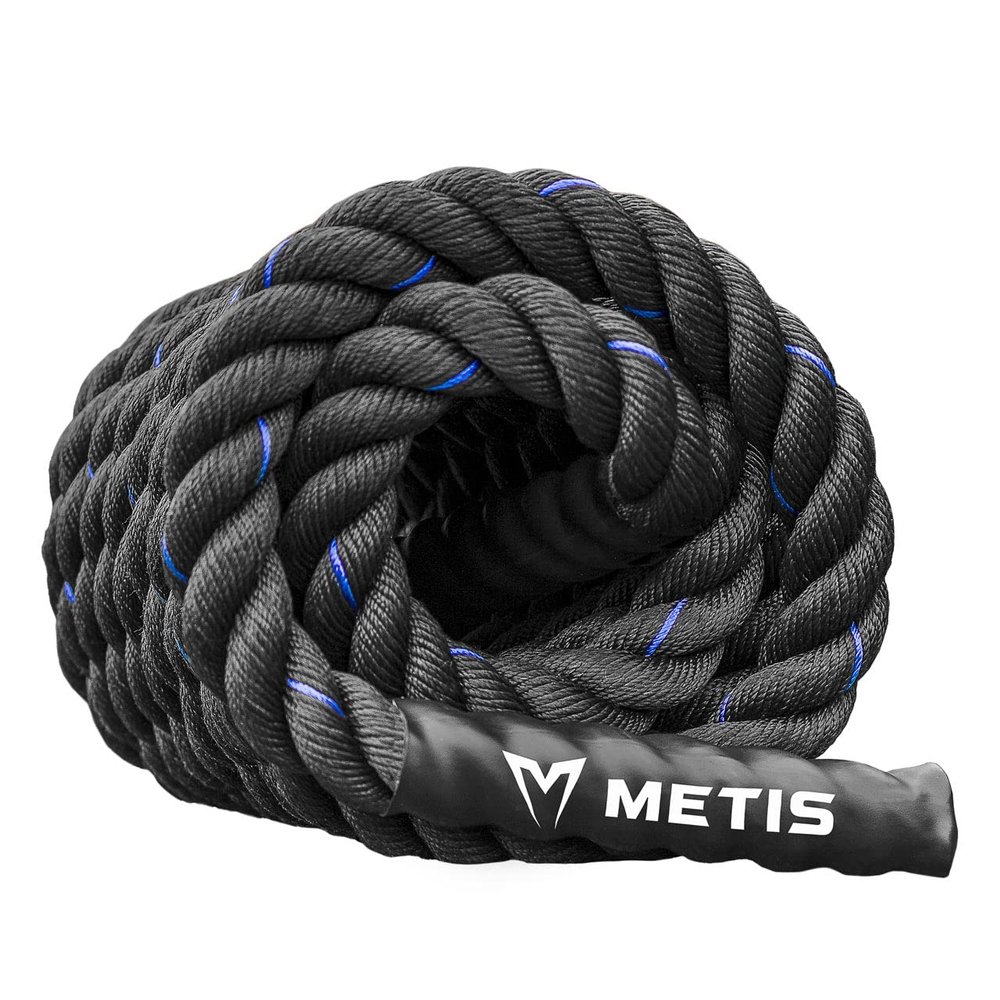 FORZA 30ft, 40ft and 50ft Battle Rope 1.5ft & 2-inch-Thick, Premium Quality Weighted Gym Rope for Fitness, Strength Training, Crossfit and More (50ft, 1.5 inch)