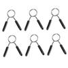 GOOHOCHY 6pcs Weight Bar Clips Durable Spring Clip Collars for Secure Weightlifting Fitness Training Compatible with Standard Dumbbell and Barbell Bars view 1