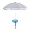 Manufacturers' Select ITC Beach Table and Umbrella with Sand Bar Auger Post. Beach Accessory, Yard, Campground, Glamping, in and Out of The Water (Aqua Blue w/ 31" Sand Bar) view 1