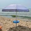Manufacturers' Select ITC Beach Table and Umbrella with Sand Bar Auger Post. Beach Accessory, Yard, Campground, Glamping, in and Out of The Water (Aqua Blue w/ 31" Sand Bar) view 2