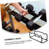Mipcase 1pc Iron Dumbbell Rack Chic Dumbbell Storage Stand for Home Gym Efficient and Practical Bracket Excellent Stability and Design view 3