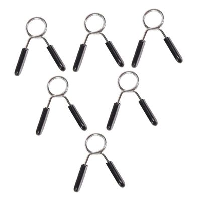 balacoo 6pcs Barbell Spring Clip Collars for Weightlifting Secure Dumbbell and Barbell Clamps Easy Release Weight Clips with Superior Grip for Safe Workouts