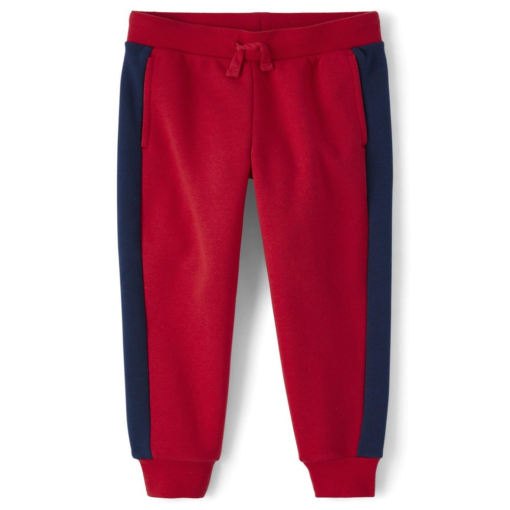 The Children's Place,Boys,Active Fleece Jogger Pants,Ruby/Tidal,X-Small