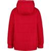 Nautica Boys' Heavyweight Hooded Bubble Jacket with Polar Fleece Lining, Tango Red, 4 view 2