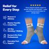 SB SOX - 2 Pairs Plantar Fasciitis Compression Socks (Black, Large + White, Large) view 4