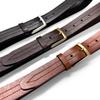 3581104 Men's Leather Belts One Piece 100% Genuine Leather Classic Casual Dress Belt (Black, 42) view 3