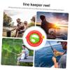 Mipcase Fly Fishing Reel Winding Board for Organization Durable Fishing Line Keeper for Hooks Leaders and Rigs Red and Green view 2