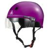 Triple Eight The Certified Sweatsaver Helmet with Visor for Roller Derby, Skateboarding and BMX, Purple Glossy, L/XL view 1